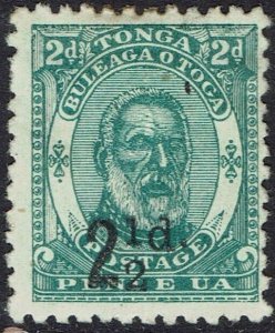 TONGA 1893 KING 2½D ON 2D