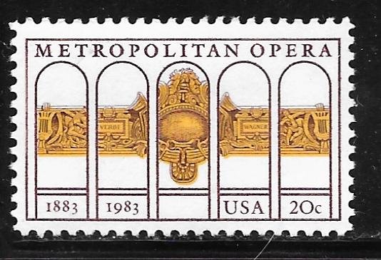 USA 2054: 20c Metropolitan Opera, single, MNH, VF