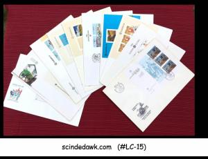 COLOURFUL COLLECTION OF PORTUGAL AZORES LARGE 10 FIRST DAY COVERS