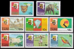 1979 Zaire 589-596 Zaire river expedition 3,50 €