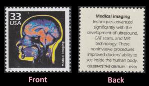 US 3189o Celebrate the Century 1970s Medical Imaging 33c single MNH 1999