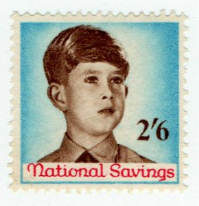 (I.B) Cinderella Collection : National Savings - Prince Charles 2/6d (1958)