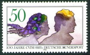 Germany Scott 1375  Mint No Gum MNG 1982 YMCA stamp