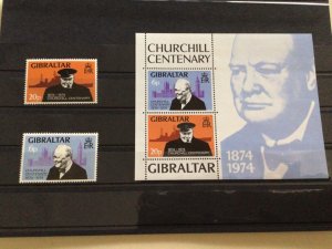 Sir Winston Churchill Gibraltar  mint never hinged stamps A13494