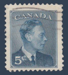 Canada # 293 - Used - King George VI w/o Postes-Postage