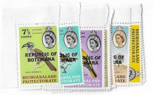 Botswana  Sc #5-18  QE set of 14 NH VF