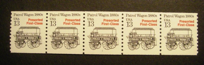 Scott 2258, 13 cent Patrol Wagon, PNC5 #1, MNH Transportation Beauty