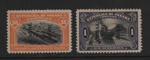 Canal Zone scott # 58 - 59 VF-XF OG mint previously hinged cv $ 425 ! see pic !