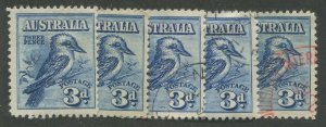 Australia #95 Used, Wholesale Lot of 5