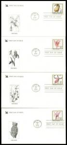 #2076-79 Orchids Pegasus FDC Set