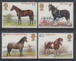 Great Britain 839-842 Horses MNH VF