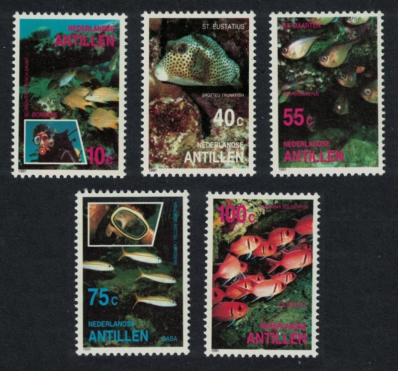Neth. Antilles Fish 5v 1991 MNH SG#1032-1036