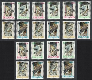 Iceland Birds WWF Gyrfalcon 4v 5 sets A 1992 MNH SC#762-765 SG#798-801