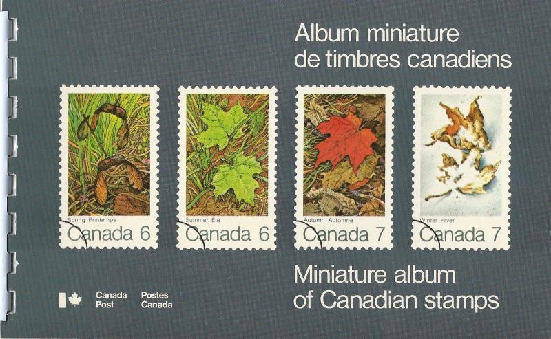 CANADA POST - MINIATURE ALBUM OF CANADIAN STAMPS (1972)