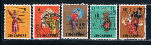 Singapore 86-89;93 Used Dancers (S0241)