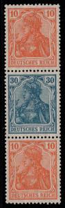 Germany Scott # 119 (2), 123, mint nh, se-tenant, Mi# S16