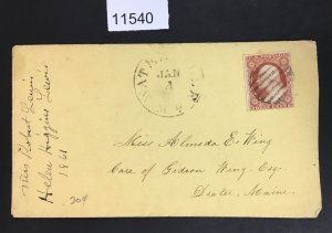 MOMEN: US STAMPS  POSTAL COVER USED LOT #11540