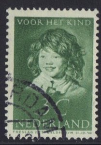 Netherlands  #B99  used  1937  child welfare  3c