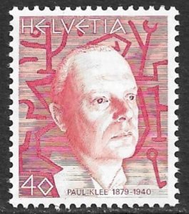 SWITZERLAND 1979 40c Paul Klee Painter Issue Sc 668 MNH