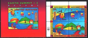 UN New York. 1997. 736-40, bl40. Environmental Conference, Ecology. MNH.