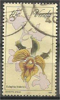 VENDA, 1981, used 15c, Orchids, Scott 49