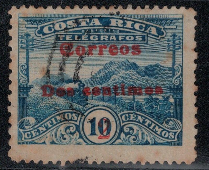 Costa Rica 1911 SC 94 Used SCV$ 100.00