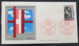 *FREE SHIP France Red Cross Sepulcher Of Tonnerre 1973 (FDC) *see scan