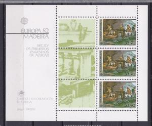 PORTUGAL-MADERIA  81a MNH 1982 Europa Souvenir Sheet