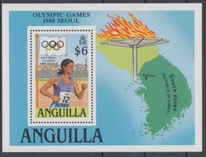 XG-AD748 ANGUILLA - Olympic Games, 1988 Korea Seoul '88 MNH Sheet