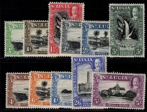 ST. LUCIA GV SG113-123, 1936 SHORT set, M MINT. Cat £59.