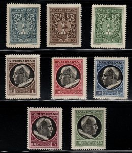 Vatican Scott 91-98 MNH** set expect similar centering