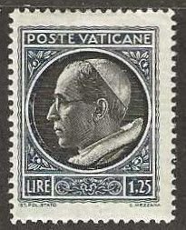 Vatican 74, mint, hinged. 1940. (V15)