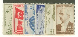 Turkey #922-927 Mint (NH) Single (Complete Set)