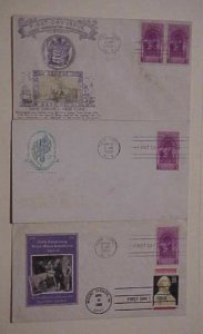 US   FDC 1939 WASHINGTON 3 DIFF. CACHET