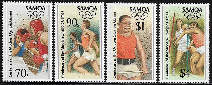 Samoa #919-22 MNH Set - Atlanta Summer Olympics