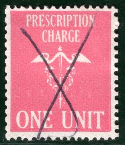 GB QEII Revenue Stamp PRESCRIPTION CHARGE *ONE UNIT* Used YOW177