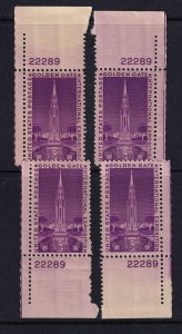 1939 Golden Gate Expo Sc 852 MNH matched set 22289 , all 4 positions (B 