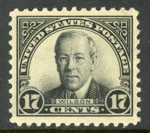 USA 1925 Fourth Bureau 17¢ Wilson Perf 11  Scott 623 MNH G247