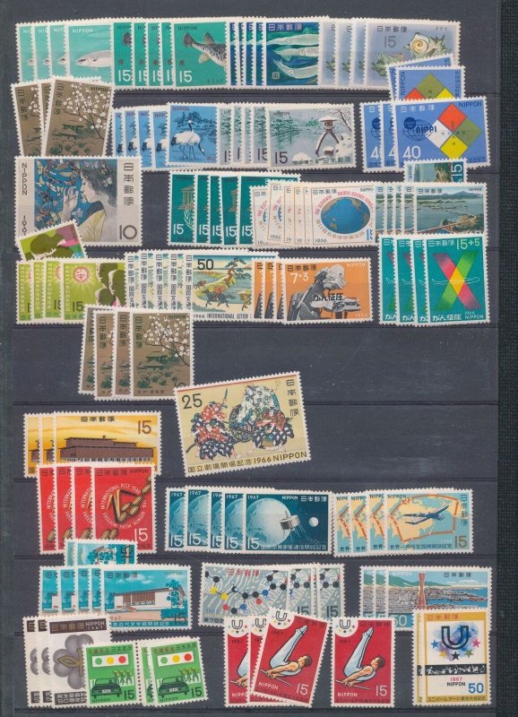 Japan 1950s/60s Sport Art Birds M&U Collection (Apx 500+Stamps) ZK1120