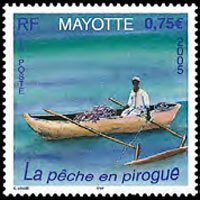 MAYOTTE 2005 - Scott# 218 Fisherman Set of 1 NH