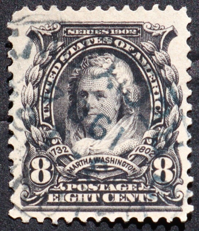 U.S. Used #306 3c M, Washington, Superb. Lovely CDS Cancel. A Gem!