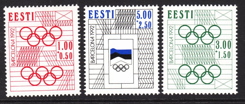 Estonia B60-B62 MNH VF