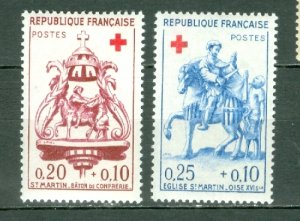 FRANCE 1960 RED CROSS #B347-348 SET MINT
