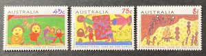 Australia 1994 #1372-4., Children's Paintings, MNH.