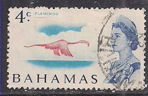 Bahamas 1967/71 QE2 4cents Birds SG 298 used ( F393 )