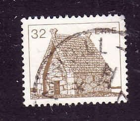 Ireland-Sc#640-used 32p brown St Mac Dara's Church-1985-8-