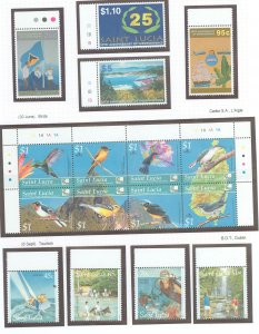 St. Lucia #1188-1196 Mint (NH) Single (Complete Set) (Horse)