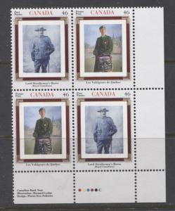 Canada #1877a Canadian Regiments/Military (LR Plate Block) MNH  [2000]