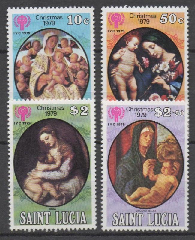 St. Lucia 1979, Christmas set, mint hinged (A55)