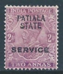 India-Convention States-Patiala #O32 MH 2a King George V Issue Ovptd. Patial...